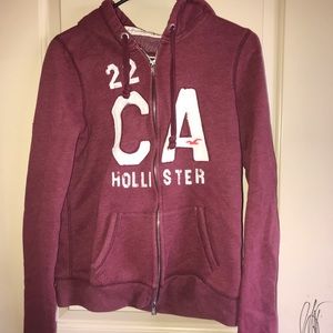 hollister zip up sweatshirt
